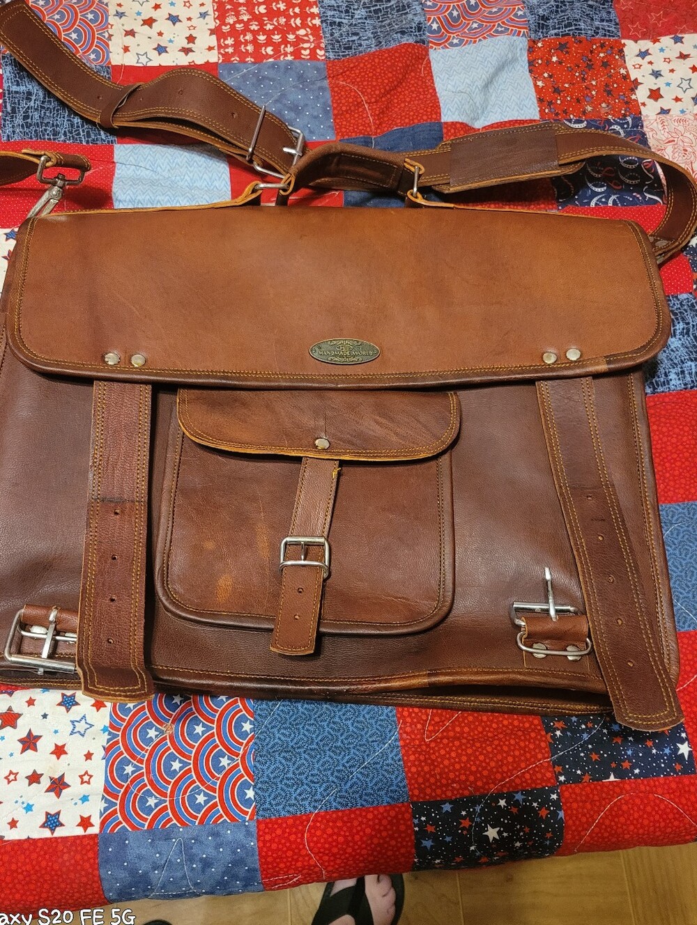 Handmade Leather Attache' Case
